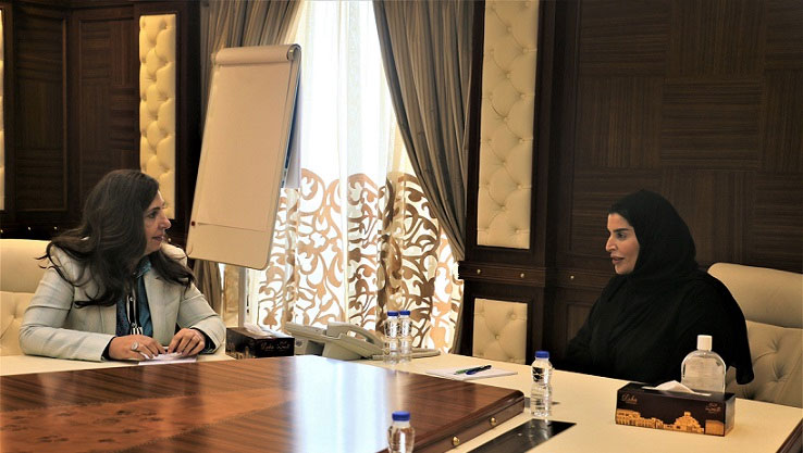 The Minister of Social Development and Family meets with a UN official