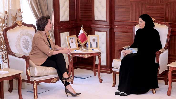 The Minister of Social development and Family meets with the Chairperson of the Board of the Kosovo Foundation for Human Rights Development