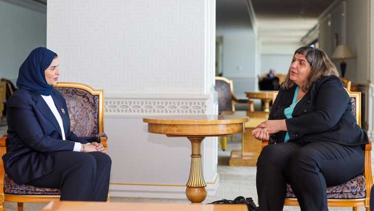 The Minister of Social Development and Family meets with her Mauritanian counterpart and UN officials