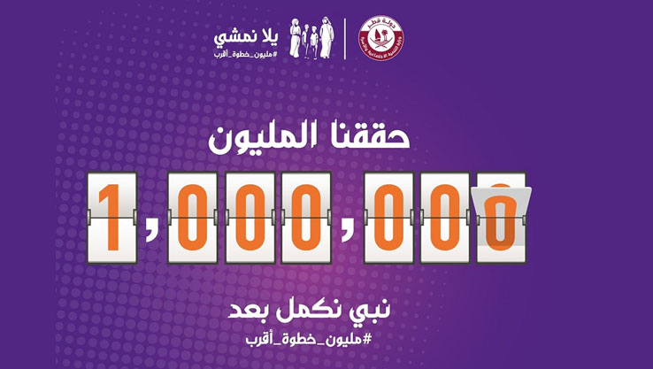 Families reach a million steps in the “Let’s Walk” initiative