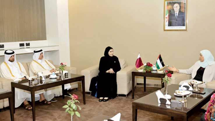 The Minister of Development meets with a number of ministers