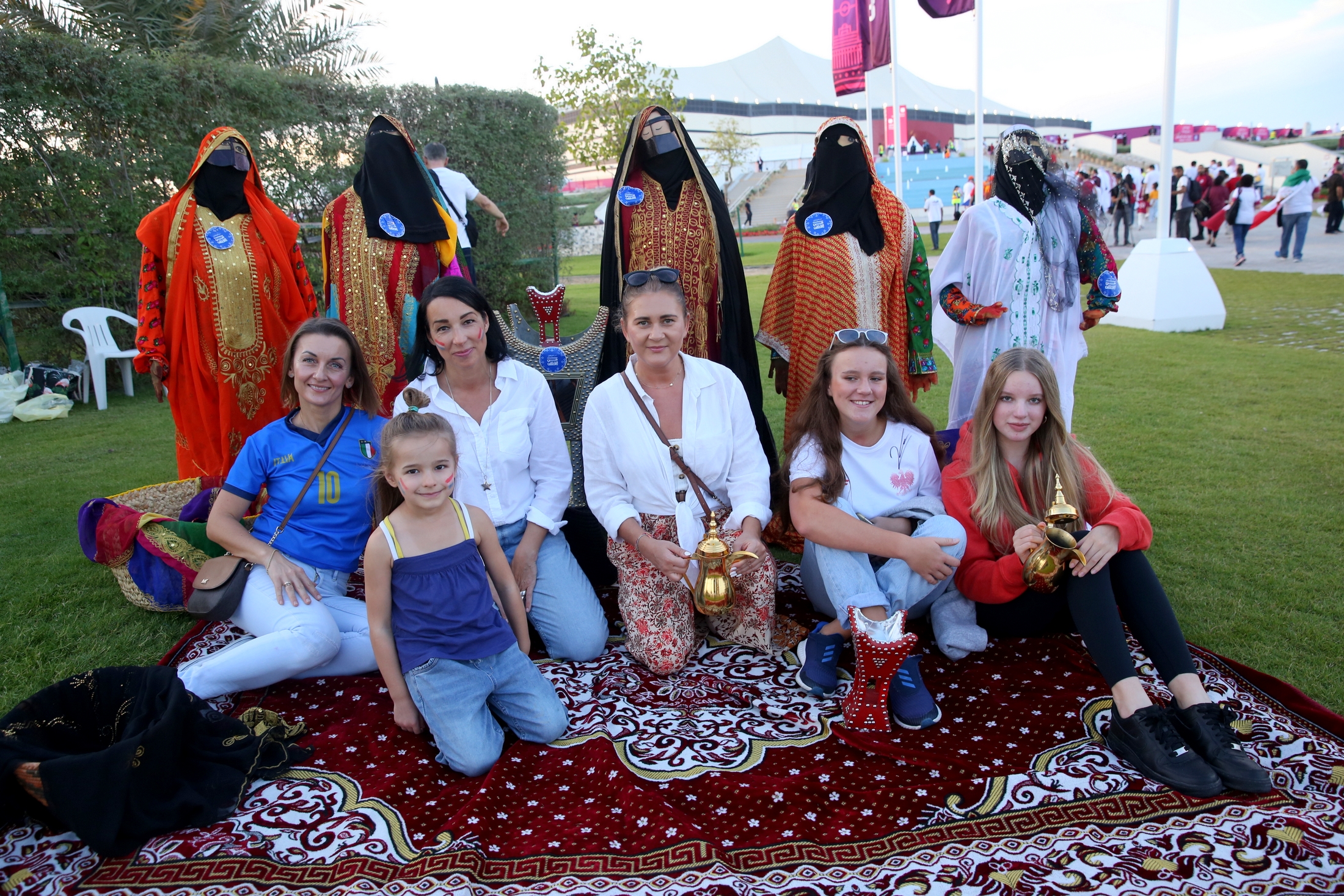 "From the Homeland" and its national projects attract World Cup guests at Al Bayt Stadium