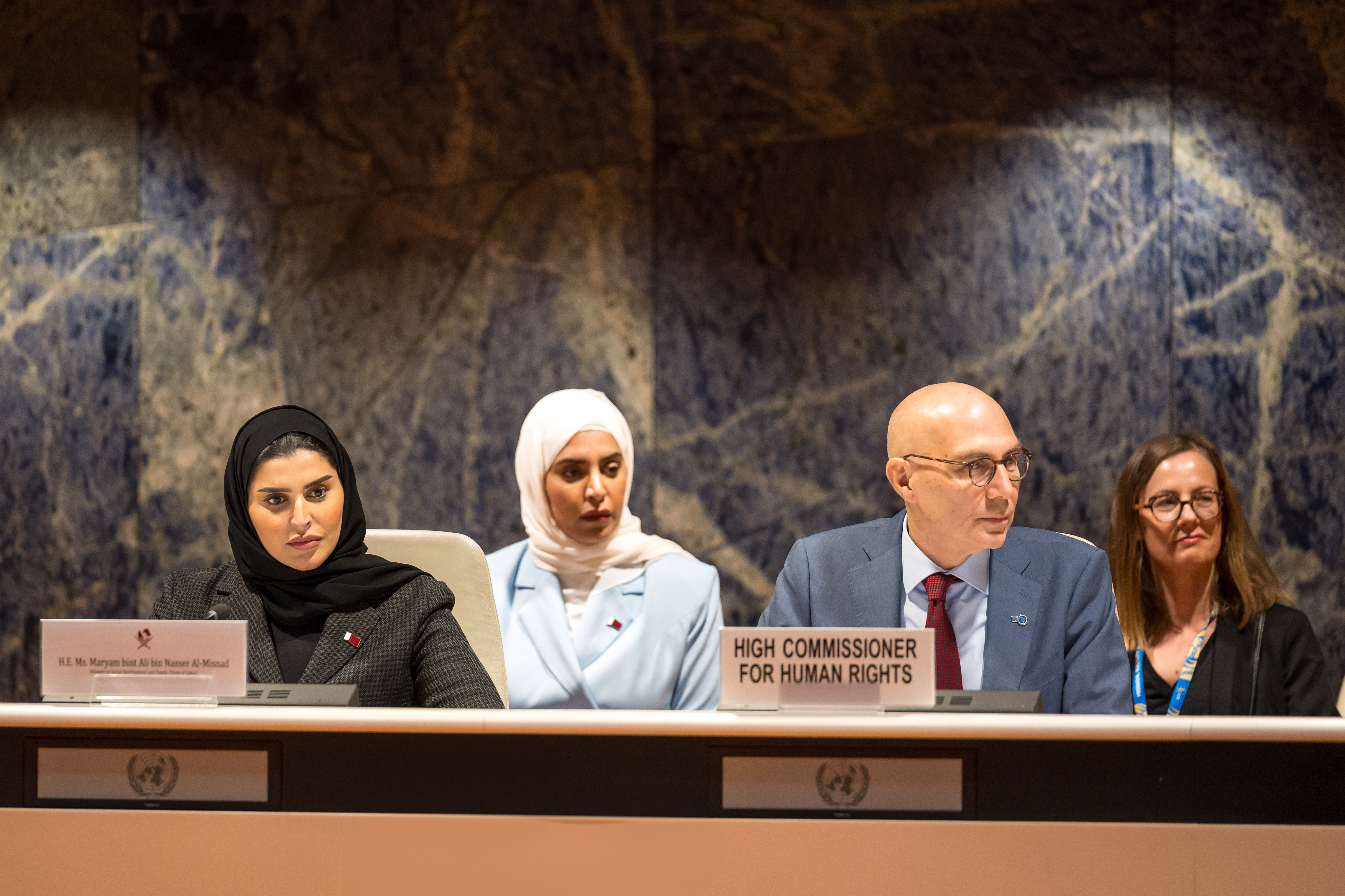 The Minister of Social Development emphasized the importance of maintaining the natural structure of the family and expressed Qatar's solidarity with families suffering occupation and war