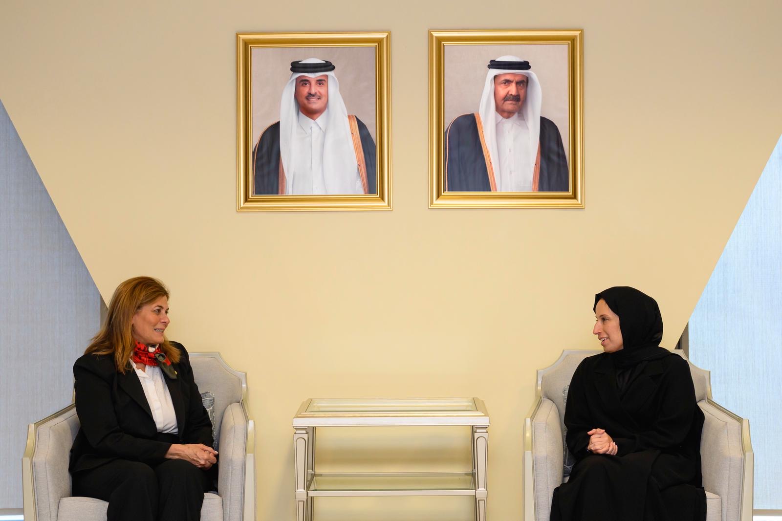Qatari, Syrian Ministers Discuss Enhanced Cooperation in Social Development and Family Affairs